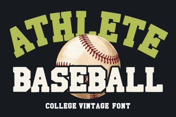 Athlete Baseball: A Bold Vintage Typeface