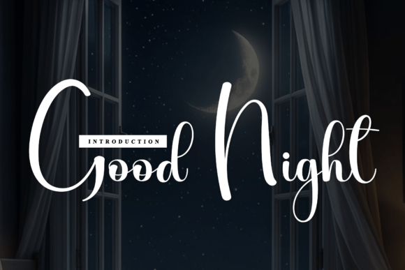 Good Night: A Sophisticated Script Font for Artisanal Designs