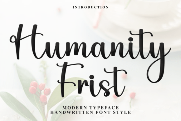 Humanity Frist: A Festive Typeface for Cheerful Designs