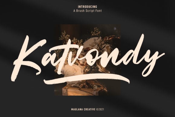 Katvondy Marker Brush Script: Bold Handwritten Style