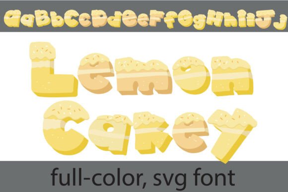 Lemon Cakey: The Sweetest SVG Font for Your Designs
