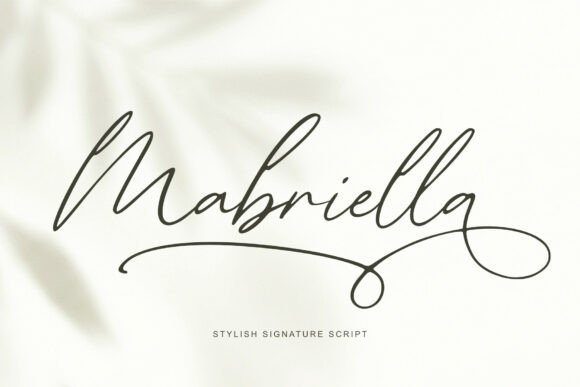 Mabriella Script: A Font That Feels Like a Handwritten Whisper