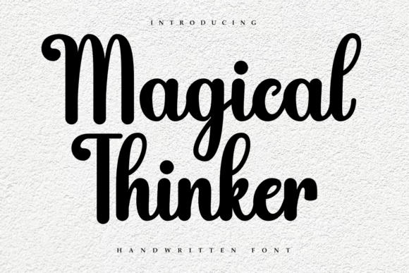 Magical Thinker: A Charming Handwritten Font for Creative Designs