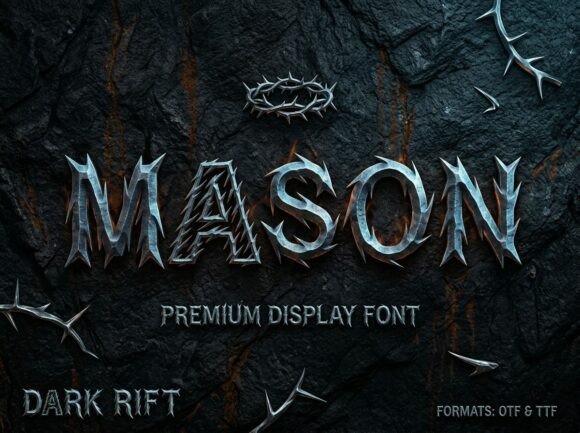 Mason: A Premium Blackletter Font for Bold Designs