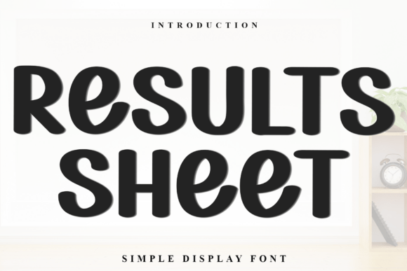 Results Sheet: A Festive Typeface for Holiday Magic