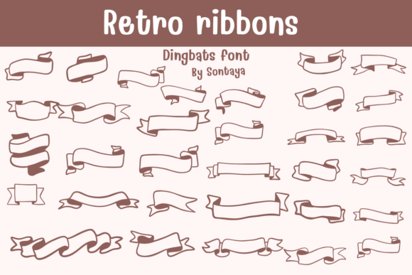 Retro Ribbons: A Timeless Typeface for Modern Design