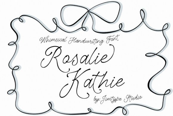 Rosalie Kathie: A Whimsical Hand-Lettering Script Font