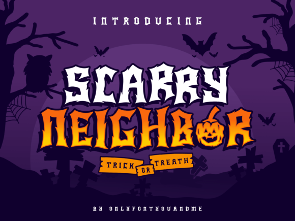 Scary Neighbor: A Playful Duo Font for Creative Horror Themes