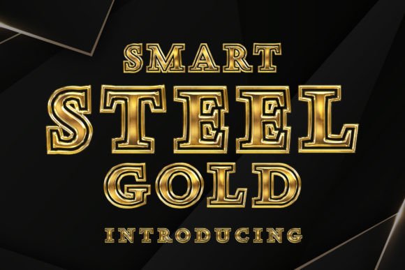 Smart Steel Gold: A Premium Font for Modern Design
