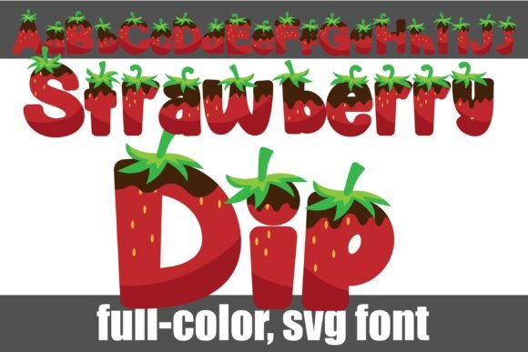 Strawberry Dip: A Deliciously Creative SVG Font