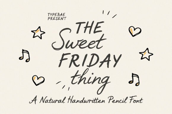 Sweet Friday Thing: A Charming Handwritten Typeface