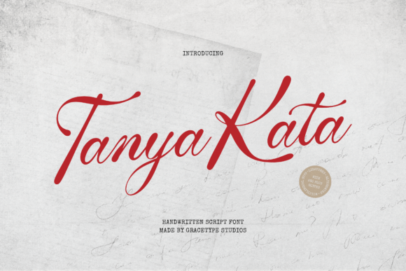 Tanya Kata: Fluid Elegance in a Handwritten Script