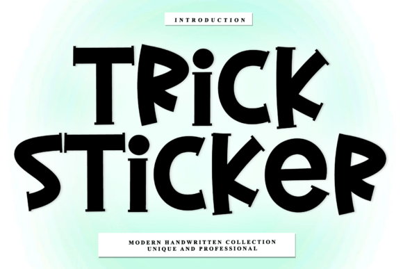 Trick Sticker: Elegant Script Font for Premium Branding