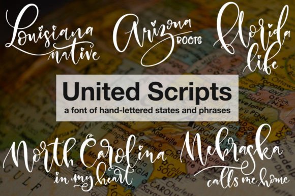 United Scripts: A Hand-Lettered Font for Every State