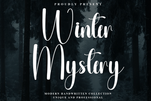 Winter Mystery: Discover This Elegant Script Font